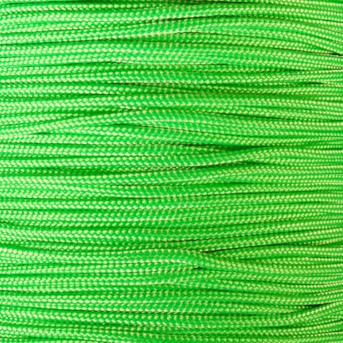 Paracord Planet | Type II Commercial Grade 425 Paracord – 425 LB Tensile Strength W/ 3mm Diameter (Neon Green, 10 FT)