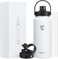 64oz Half Gallon Insulated Water Bottle with 2-in-1 Lid (Chug & Straw), Double Walled Vacuum Stainless Steel Water Bottles, Wide Mouth Leakproof Insulated Jug with Straw