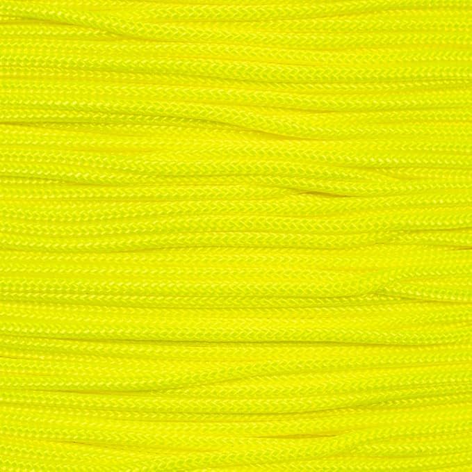 Paracord Planet 95lb Paracord – 1 Strand Type I Parachute Cord for Outdoors and DIY – Neon Yellow (10 ft)
