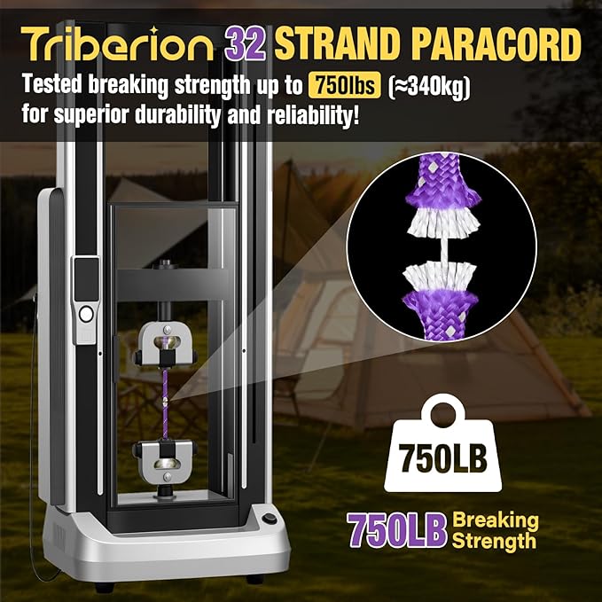 Reflective Paracord Rope 750 lb - 100ft 5/32" Parachute Cord 4MM 12-Strand para Cord - Heavy Duty Spool String for Survival,Camping Gear, Survival Bracelet, Clothesline - Purple