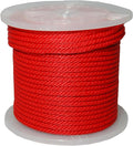 T.W Evans Cordage Co. 98330 3/8-Inch by 500-Feet Solid Braid Propylene Multifilament Derby Rope, Red