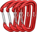BEIFENG Heavy Duty Lightweight Locking Carabiner Clips D Ring for Camping Hiking Outdoor Gym etc, Carabiner with Lock Small Carabiners for Dog Leash & Harness