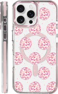 Case for iPhone 16 Pro Max,[Compatible with MagSafe],Disco Balls Pink Phone Case Design，for Women Girls Magnetic Clear Cover - Slim, Sleek, & Shockproof Protection