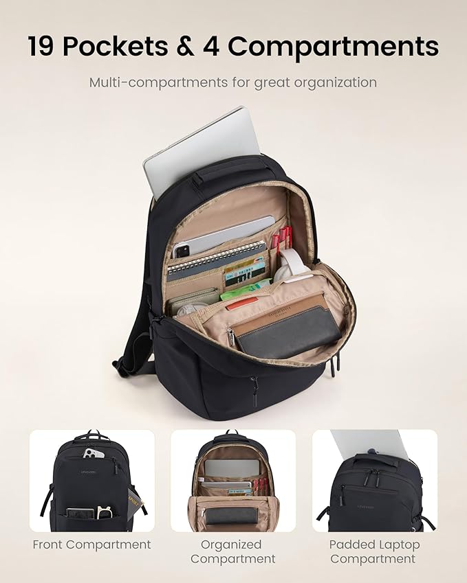 LOVEVOOK Laptop Backpack for Women Men with Giant Tumbler Holder - 17.3Inch Work Computer Travel Backpack with Laptop Compartment, Water Resistant, Cute Commuter College Teacher Nurse Purse Bag,Green