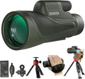 12x56 HD Monocular Telescope High Powered for Adults with Smartphone Adapter, High Powered Monocular Scope with Clear Low Light Vision for Star Watching, Bird Watching, Hiking, Concert