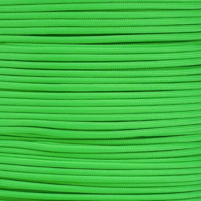 Paracord Planet Solid Color 550lb Paracord – 7 Strand Type III Nylon Cord for Indoor and Outdoor Tasks – Green (1,000 ft)