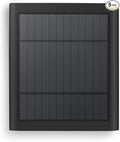 Paodekua 1 Pack 4W Solar Charger for Ring Spotlight & Stick Up Outdoor Cam, Black, High Efficiency, 10FT/3M Long Cable with USB-C to Ring Barrel Plug
