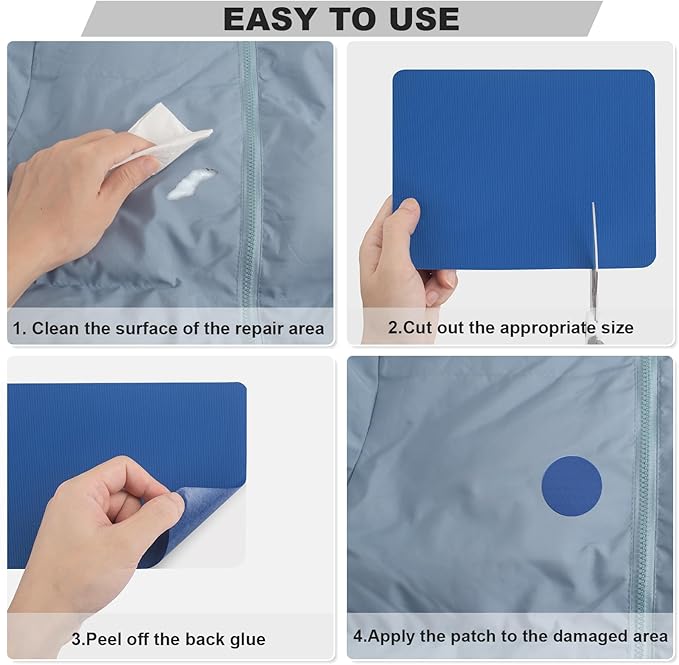 OAZ 3.9 x 63 inch Nylon Repair Patches Nylon Fabric Patch Self-Adhesive Fabric Repair Tape Waterproof Lightweight Outdoor Gear Patch Kit for Down Jacket Clothing Tent Bag (Orange)