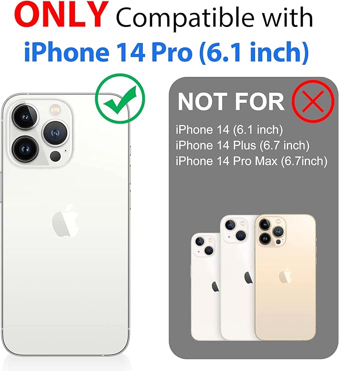 SPORTLINK Design for iPhone 14 Pro Waterproof Case - Shockproof Dustproof Phone Case with Screen Protector, Full Body Protective Case for iPhone 14 Pro Cover 6.1'' Blue