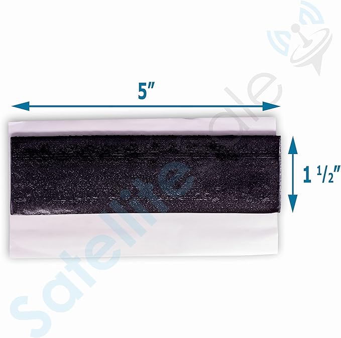 SatelliteSale Universal Roof Patch Kit 6X Zinc Plated Lag Bolts and 3X Mastic Pitch Pads