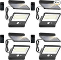 Philips Solar Security Light Outdoor LED 6500K, Solar-Powered Flood Light w/PIR Motion Sensor, Remote Control w/16ft Cable, IP65 Waterproof, 3 Modes (4)