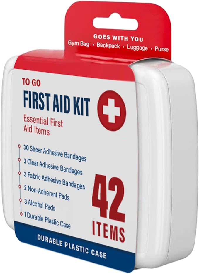 DecorRack 4000 Piece First Aid Kit, 96 Individual Boxes of 42 Items Each, First Aid Kits for Minor Cuts, Scrapes, Travel, Car, Home, Work, Field Trips or Camping (4000pcs, 96 Pack)