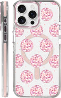 Case for iPhone 14 Pro Max,[Compatible with MagSafe],Disco Balls Pink Phone Case Design，for Women Girls Magnetic Clear Cover - Slim, Sleek, & Shockproof Protection