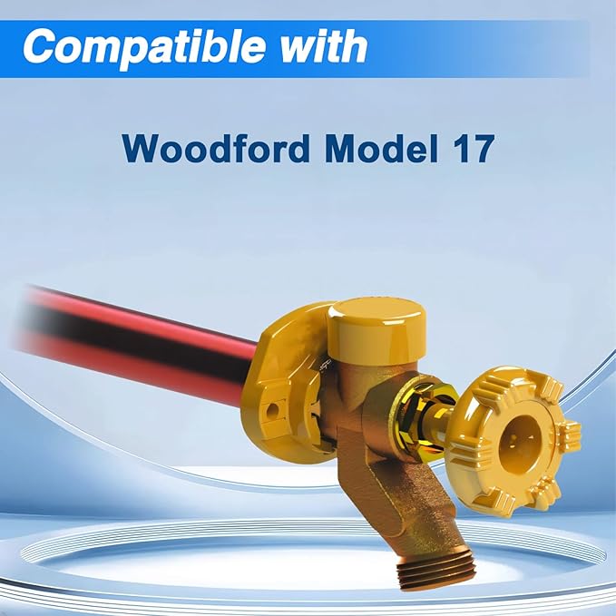 Outside Wall Faucet Repair Kit Compatible with Woodford Model 17, Sillcock Metal Wheel Handle Repair Kit Replace# RK-17MH