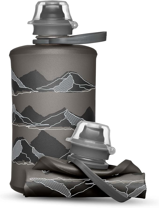 HydraPak Stow Collapsible Water Bottle – 350ml, 500ml, 1L – Ultralight, Leak-Proof, BPA-Free, Filter Compatible Travel & Hiking Flask