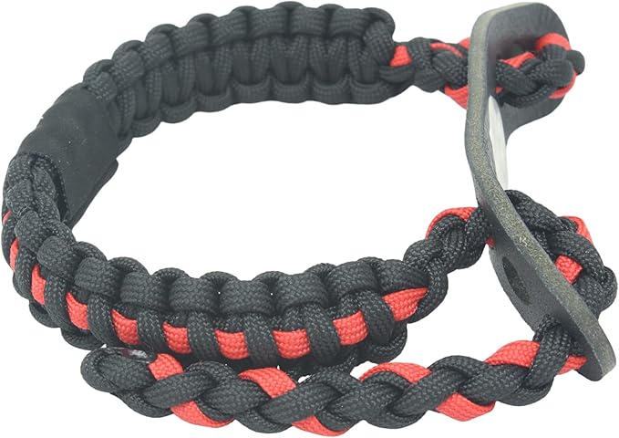 Realtree® Paracord Archery Bow Wrist Sling - 100% Full Grain Leather 550 Paracord