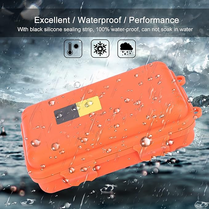 Broadhead Case, Broadhead Box, Plastic Waterproof and Shockproof Box for Outdoor Surviva Camping Fishing Foam Sealed Storage Box (Large Size)