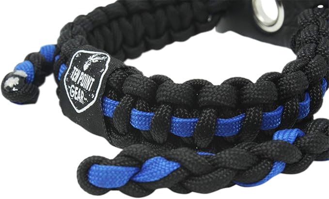 Bow Archery Wrist Sling 550 Paracord - Survival Hunting Shooting - 100% Full Grain Leather with Metal Grommet (Multiple Camo Options)