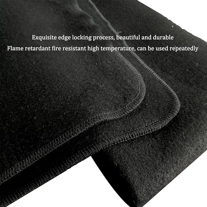 30cm*30cm Welding Blanket Fireproof Mat Anti Fire Pad Heat Insulation Carbon Felt Ground Table Flame Retardant Protective Pad