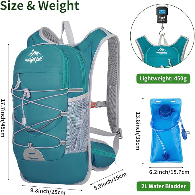 Hiking Backpack, 20L Hiking Backpack for Women & Men,Small Travel Daypack for Running, Cycling, Climbing, Camping, Biking (Blue)