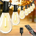 REEMEER 200FT LED Outdoor String Lights with Remote, Dimmable Timing 3 Light Modes Outside Patio Lights for Backyard Porch Deck Garden Balcony Pool Party Hanging Lighting Decor
