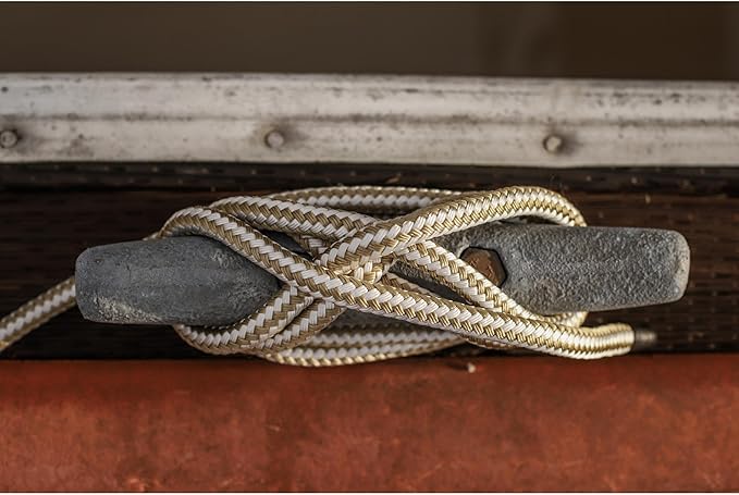 CDL3825WG, Dock Line, 3/8" Diameter - 25' Length, Double Braid, White Gold
