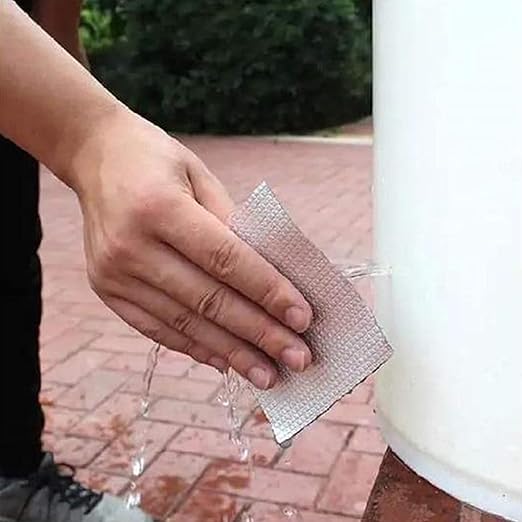 ADHES Butyl Tape Waterproof Tape Aluminum Foil Tape Sealant Tape 4in x 16ft for RV Repair, Window, Boat and Pipe Sealing, Glass & EDPM Rubber Roof Patching(Model:RA100-2,Glue Color:Grey)