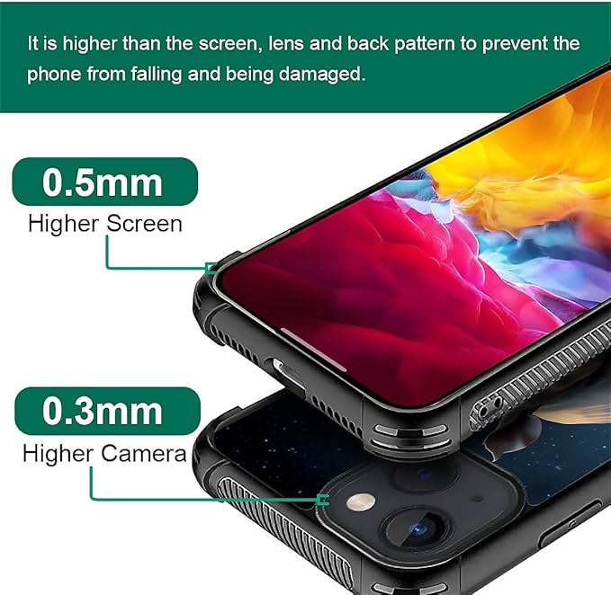 for iPhone 15 Plus Case, Rhino Water Marshes Pattern Made of Soft Silicone Hard Acrylic Shock Protection for iPhone 15 Plus