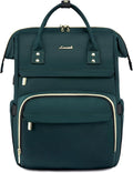 LOVEVOOK College Laptop Backpack, 15.6 Inch Travel Backpack for College, Waterproof Work Backpack Woman for Teacher Nurse Anti-theft Travel Back Pack, Gifts for Women,Dark Green