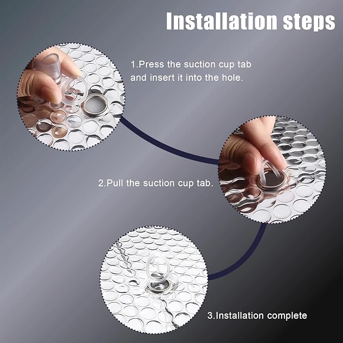 24 PCS Glass Strong Transparent Suction Cups, Windshield Sunshade Dovetail Sucker Hooks, Multi-Purpose Window Suction Cups for Car Window Glass Bathroom Kitchen Office Home Decor