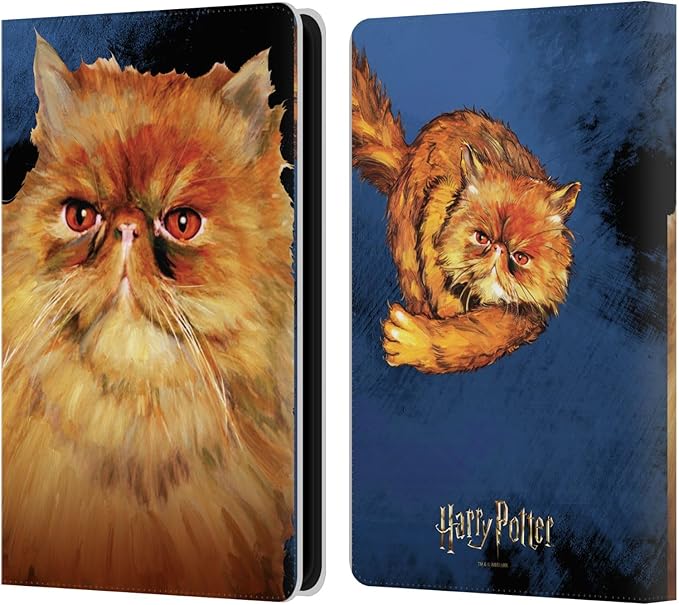 Head Case Designs Officially Licensed Harry Potter Crookshanks Prisoner of Azkaban II Leather Wallet Case Compatible with Kindle Paperwhite 5 (2021)