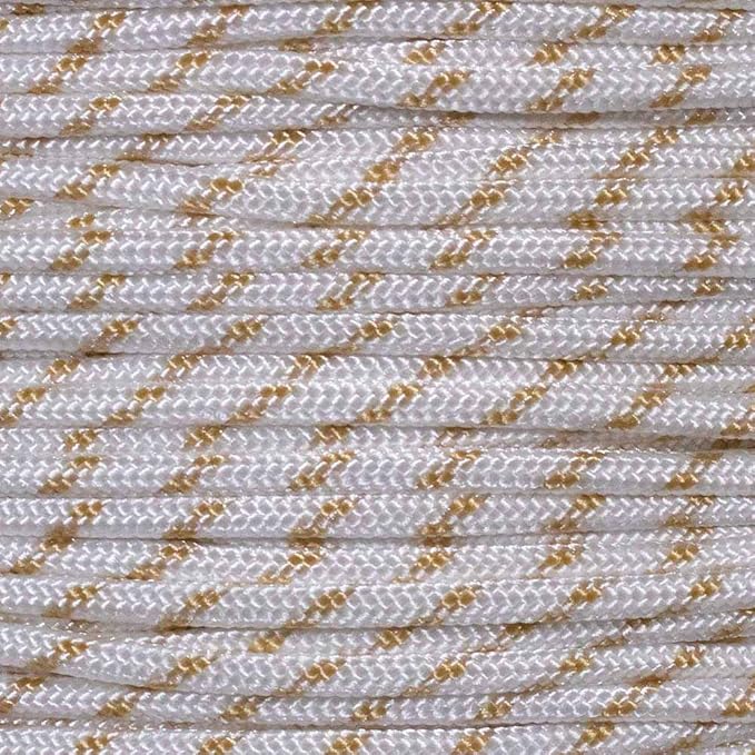 Paracord Planet 275lb Paracord – 3/32 Inch (2.38 mm) Nylon Crafting Cord with 5 Strand Inner Core – Klondike (50 ft)