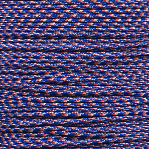 Paracord Planet 275lb Paracord – 3/32 Inch (2.38 mm) Nylon Crafting Cord with 5 Strand Inner Core – USA Camo (250 ft)