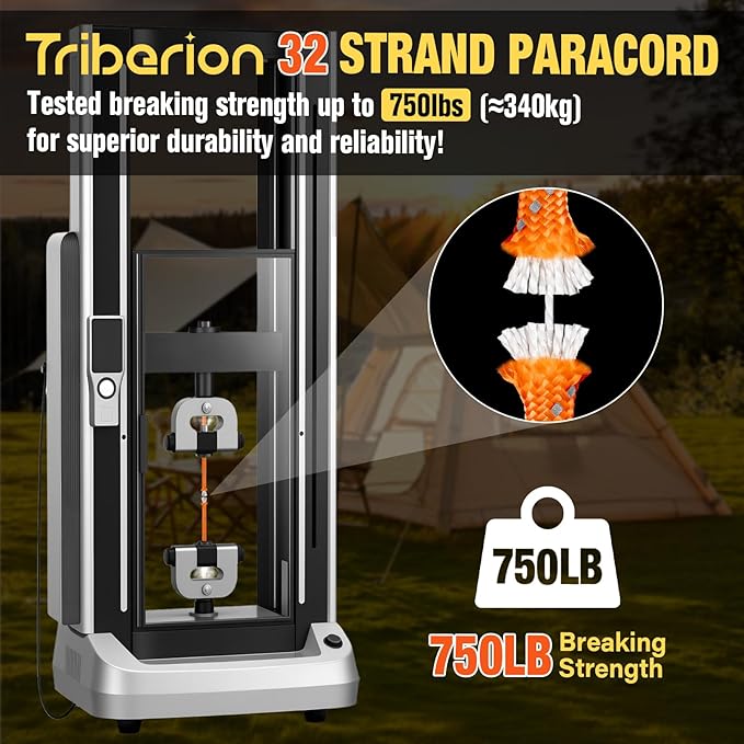 Reflective Paracord Rope 750 lb - 100ft 5/32" Parachute Cord 4MM 12-Strand para Cord - Heavy Duty Spool String for Survival,Camping Gear, Survival Bracelet, Clothesline - Orange