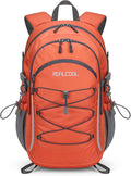 RealCool Hiking Backpack for Men Women,20L Lightweight Waterproof Travel Camping Backpack Hiking Daypack for Cycling Running,Orange