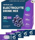 Venture Pal High Sodium Electrolyte Powder Packets | Sugar Free Hydration Drink Mix with Sodium, Potassium, Magnesium & Vitamins | Zero Calorie | Keto, Vegan & Paleo Friendly | 30 Sticks