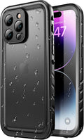 SPORTLINK Design for iPhone 14 Pro Max Case Waterproof - Shockproof Dustproof with Screen Protector, Full Body Protective Case for iPhone 14 Pro Max Cover 6.7'' Black