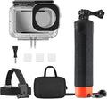 Waterproof Case for DJI Action 5 Pro/Action 4/3, Protective Diving Housing, Floating Handle, Head Strap, Storage Carrying Case for DJI Osmo Action Diving Accessories