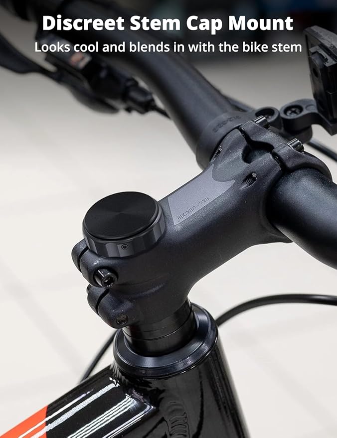 SUPMEGA Bike Mount for AirTag (Gen 1 & 2), Hidden Bicycle Stem Cap Mount for AirTag, Anti-Theft Bike GPS Tracker Accessory Waterproof Holder for Bicycles with Headset Cap Size of 1-1/8" & 1-1/4"