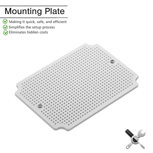 QILIPSU Outdoor Junction Box IP67 Waterproof Project Box ABS Plastic Weatherproof Electrical Enclosure Clear Cover (7.9"x5.9"x5.1" CC)