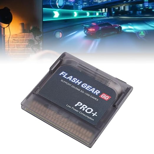 LICAEVEY 600 in 1 Flash Memory Card 4GB Built in Game Cartridge for GG Game Gear Console Support for SMS SG Systems Save Data Storage Gold Plated Contacts