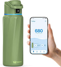 BOOST Smart Water Bottle with Reminder & Tracker, Double Wall Vacuum Insulated Bottles Stainless Steel, 32oz BPA-Free Wide Mouth for School, Gym, Office, Ideal for Mother's Day
