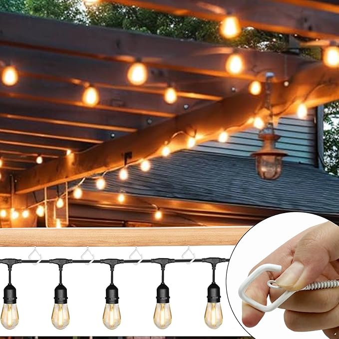 30 Pcs White Eye Hooks Screw Heavy Duty,Ceiling Hooks for Hanging Plants,String Lights,Cup,Wind Chime,Bird Feeders. Plant Hanger Indoor&Outdoor