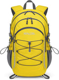 RealCool Hiking Backpack for Men Women,30L Lightweight Waterproof Travel Camping Backpack Hiking Daypack for Cycling Running,Yellow