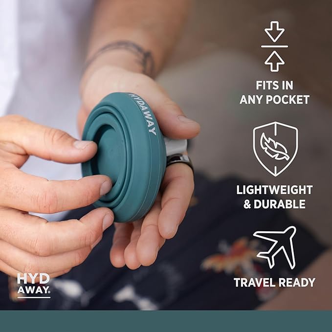 HYDAWAY 17oz Travel Collapsible Water Bottle - BPA-Free, Leakproof, Lightweight, Reusable - Perfect for Travel, Hiking, and Everyday Hydration