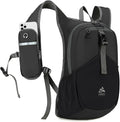 15L Small Hiking Backpack for Men Women Lightweight Packable Backpack Foldable Casual Daypack for Camping Travel Outdoor, Black