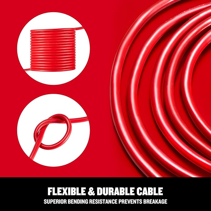 CRAFTSMAN 50 Ft. Indoor/Outdoor Extension Cord 16/3 SJTW, Waterproof Flexible Power Cable with 3-Prong Plug, 13A/1625W/125V, Heavy-Duty Contractor Cord, ETL Certified
