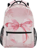 Wamika Pink Bow Girls Backpack Cowgirl Boots School Backpacks Boys Kids Preschool Book Bag