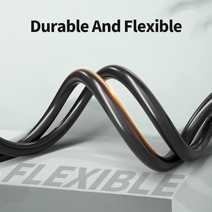 POWGRN 50 FT 16/3 Black Indoor Outdoor Extension Cord Waterproof, 3 Prong Flexblie SJTW Cold Weatherproof -50°C Appliance Extension Cord 13 AMP 1625W 16AWG Electric Cable, ETL Listed