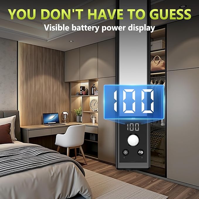 Mpotmiy 2 Pack 12" Under Cabinet Lights with Digital Display,2200mAh Rechargeable Motion Sensor Light Indoor,3 Color Temperatures, Magnetic Dimmable Closet Lights, Under Counter Light for Kitchen